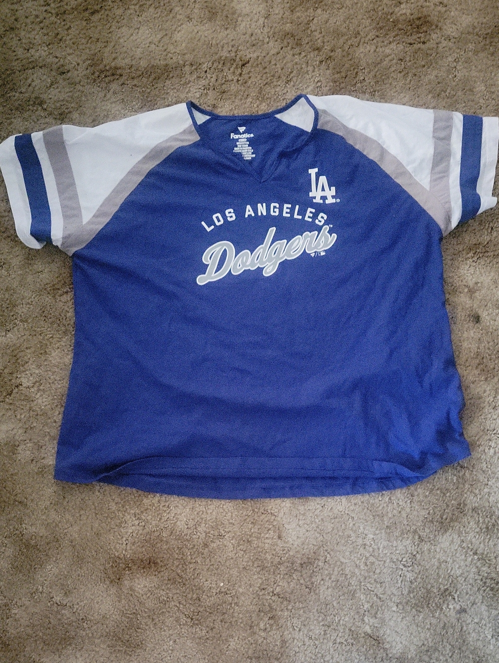 Los Angeles Dodgers Blue Raglan Tee